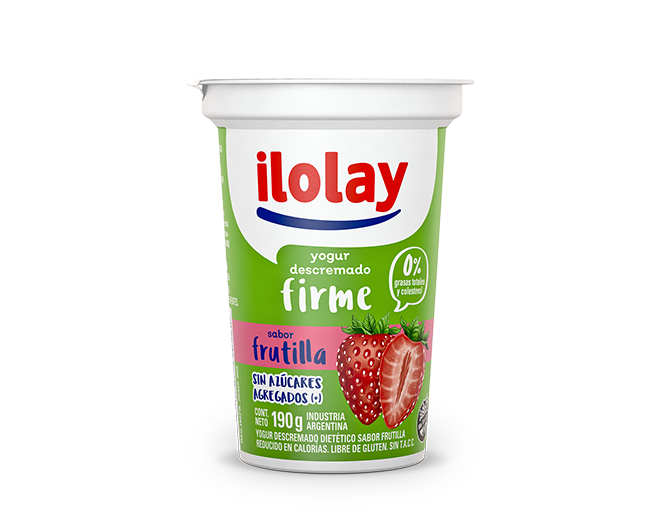 Yogur Firme Descremado Frutilla 190 gramos