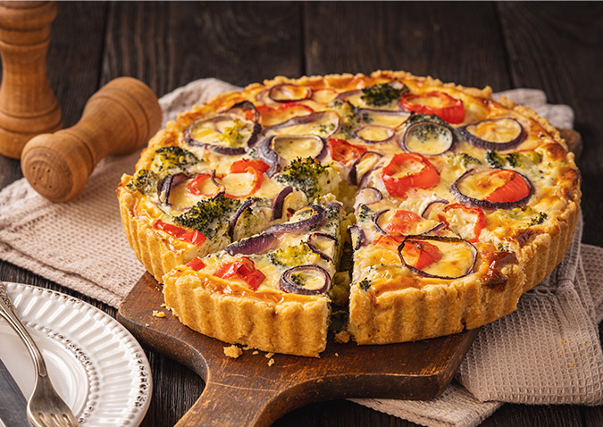 Receta de Tarta de verduras grilladas con Queso Untable Por Salut Light | ilolay Receta de Tarta de verduras grilladas con Queso Untable Por Salut Light | ilolay