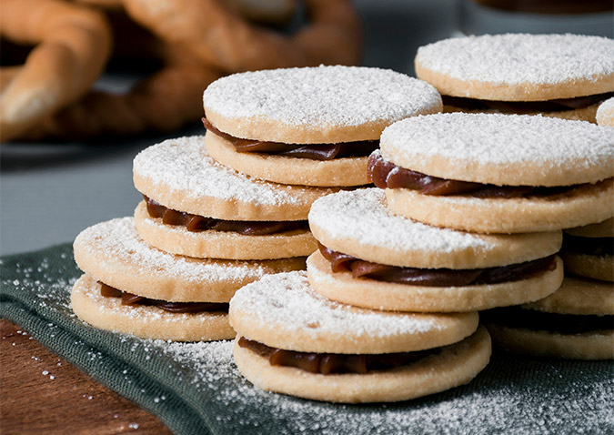 Receta de Alfajor gigante de Dulce de Leche | ilolay